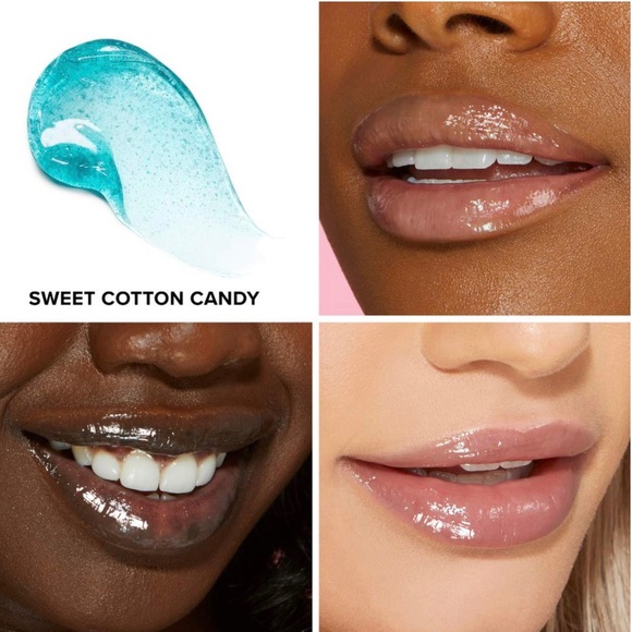 TOO FACED Kissing Jelly Gloss Juicy Lip Oil in ‘SWEET COTTON CANDY’ - .15 oz NIB - Picture 2 of 9